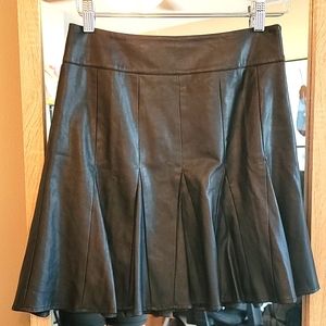 Ann Taylor Lether skirt